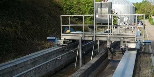 Räumerbrücke vom Sand- und Fettfang